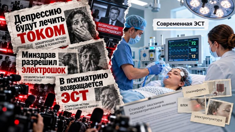 Депрессию будут лечить электрошоком?