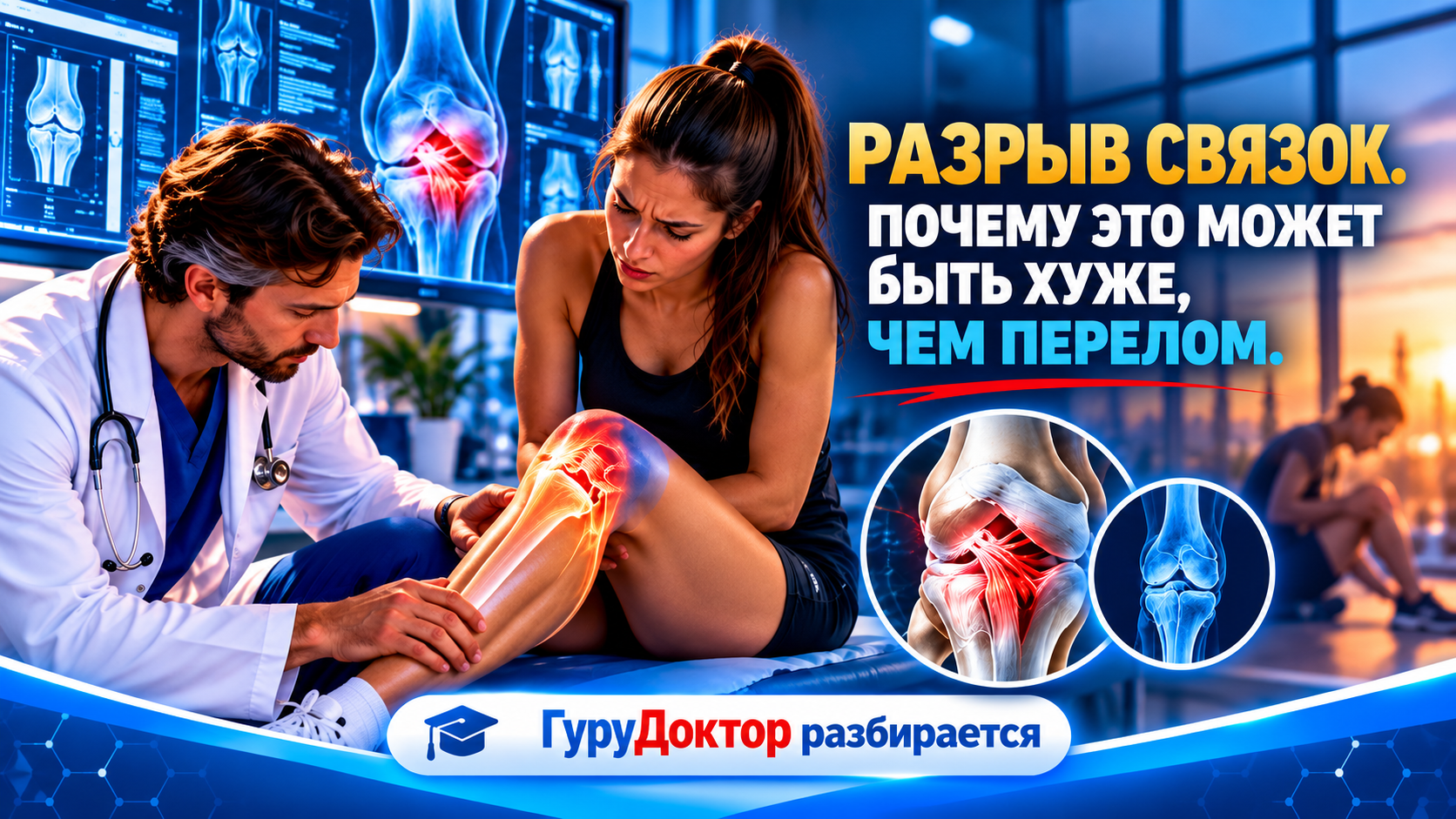 Разрыв связок не страшно — само пройдет? Что ответит наш Доктор Лысиков Владислав Алексеевич?